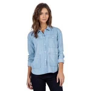 Volcom Blue Button Up